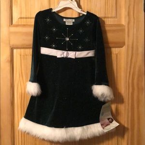 Bonnie Jean Green Holiday Dress